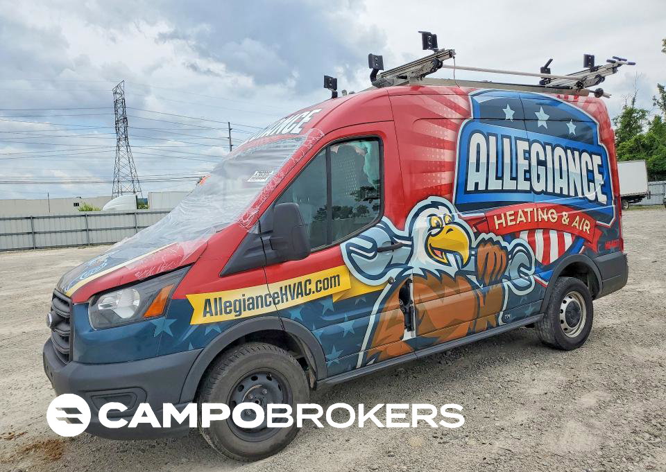 2020 Ford Transit T-250, daño Volcadura, Copart lote 57853036