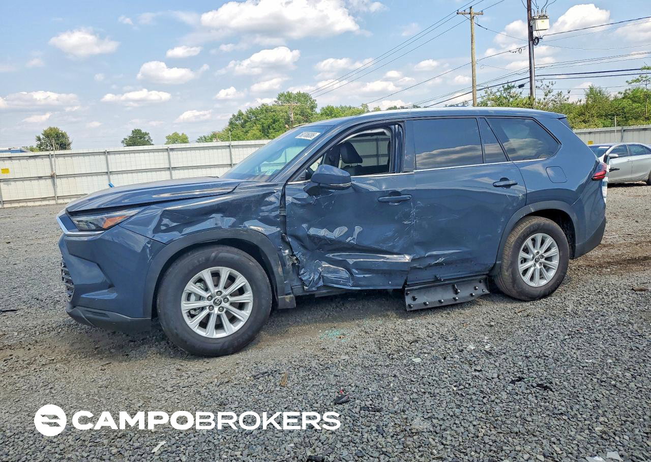 2026 Toyota Grand Highlander Hybrid Xle, Side damage, Copart lot 60706086