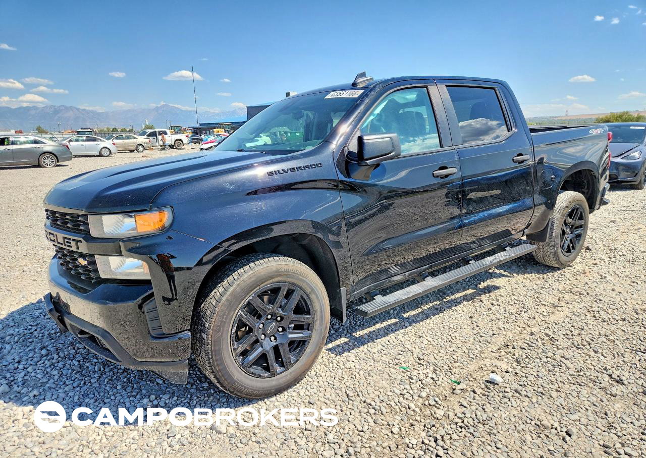 2022 Chevrolet Silverado Ltd K1500 Custom, daño Lateral, Copart lote 63661166