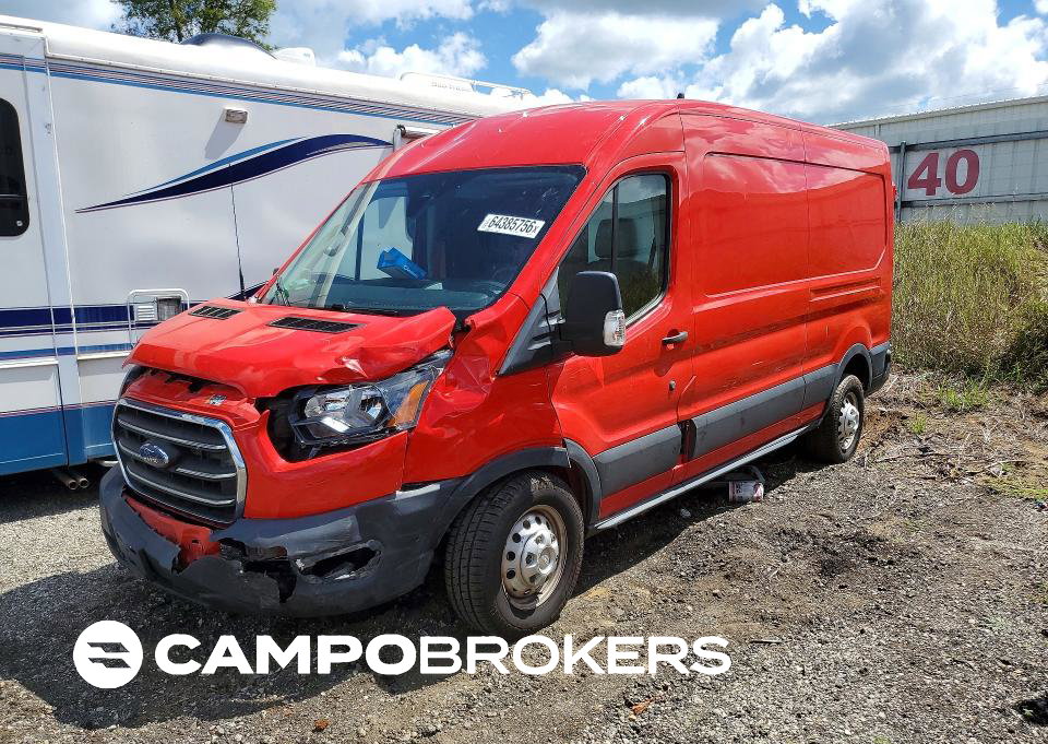 2020 Ford Transit T-250, пошкодження: Передня частина, Copart лот 64385756