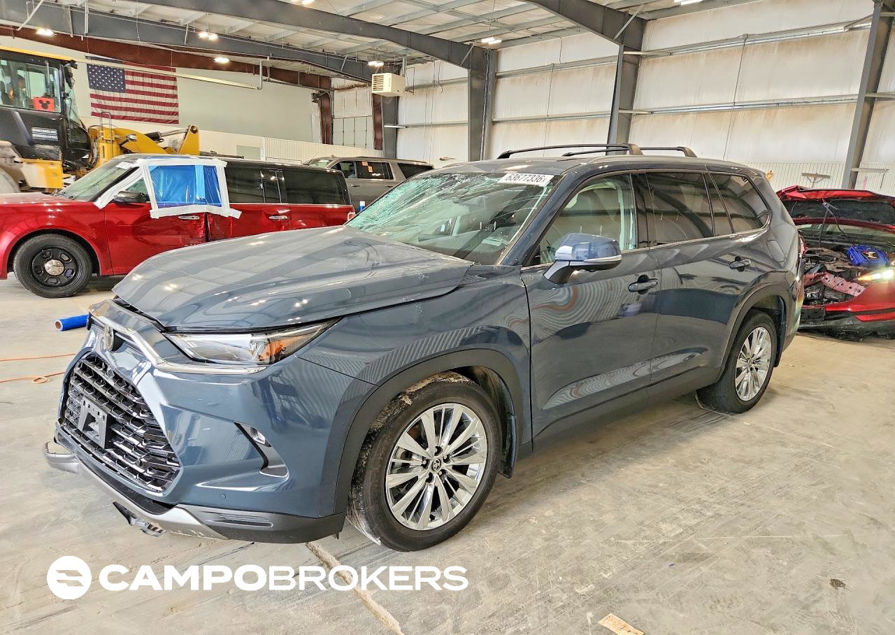 2024 Toyota Grand Highlander Platinum, пошкодження: Передня частина, Copart лот 63677336
