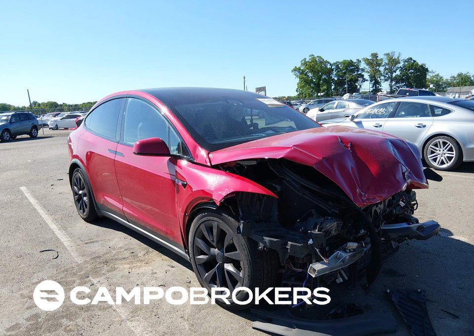 2022 Tesla Model X Plaid Tri Motor All-wheel Drive, пошкодження: Передня частина, Iaai лот 45241844