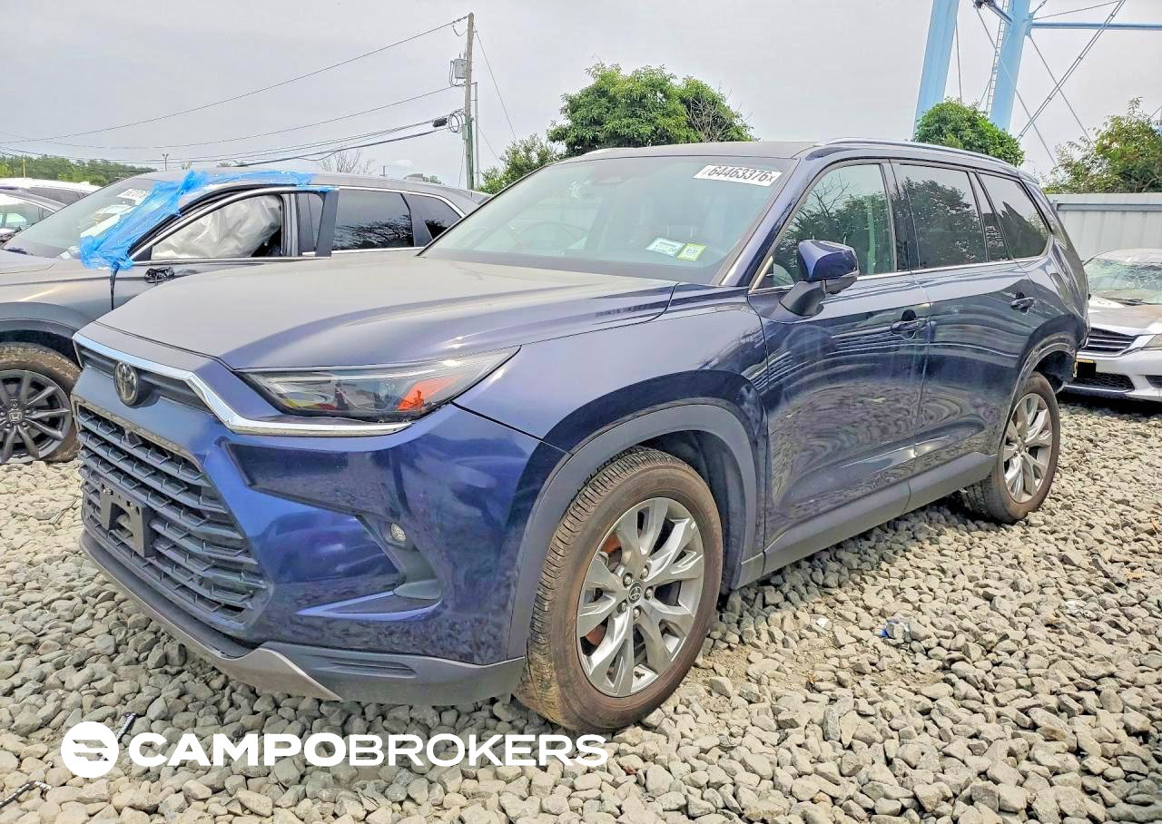 2024 Toyota Grand Highlander Limited, пошкодження: Бік, Copart лот 64463376
