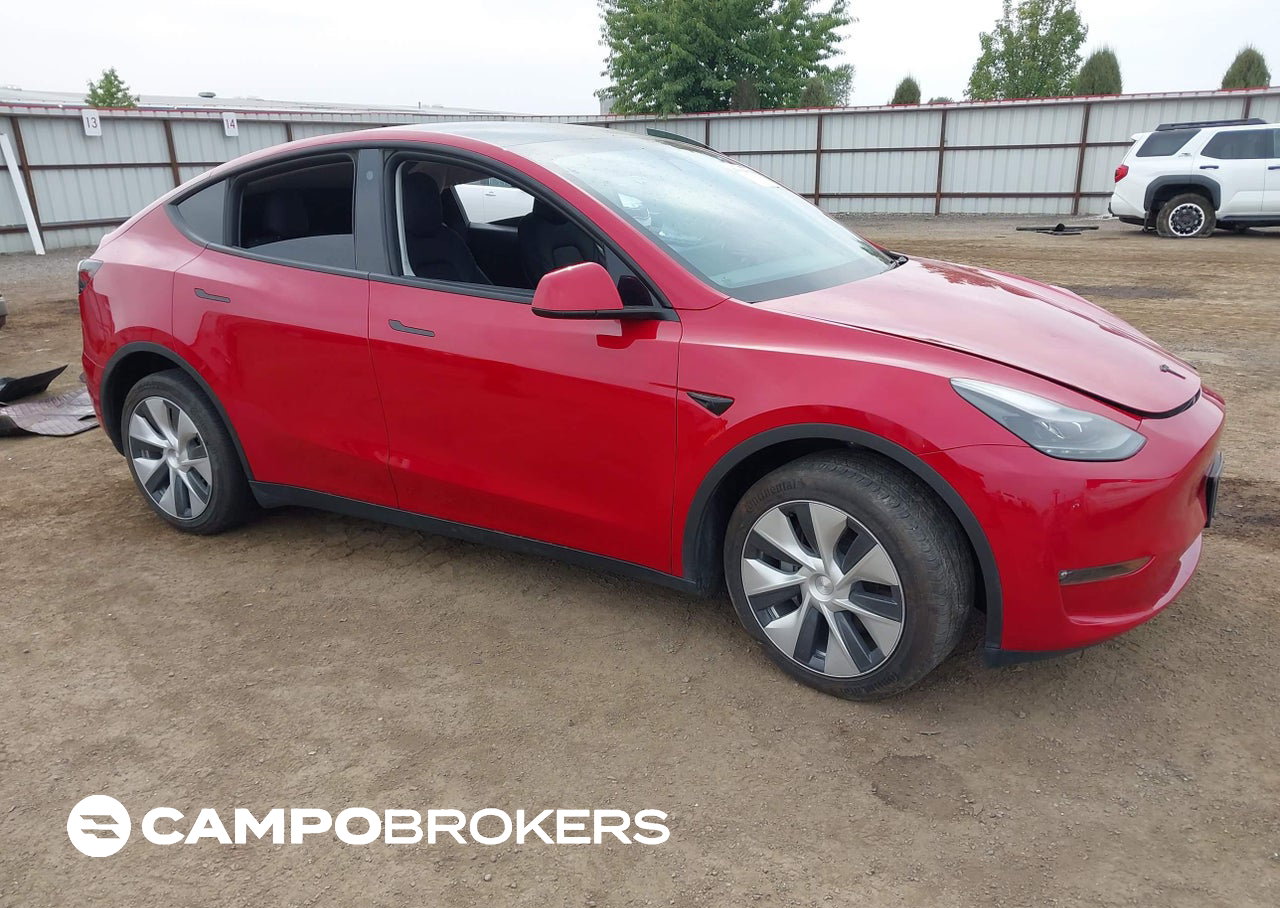 2023 Tesla Model Y Awd/long Range Dual Motor All-wheel Drive, uszkodzenie: Lewy bok, Iaai lot 45914678