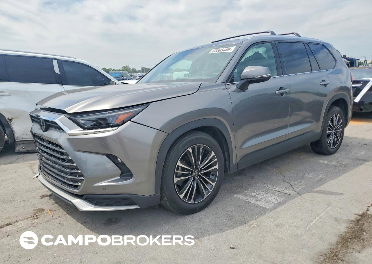 2025 Toyota Grand Highlander Hybrid Max Platinum, Front End damage, Copart lot 63395486