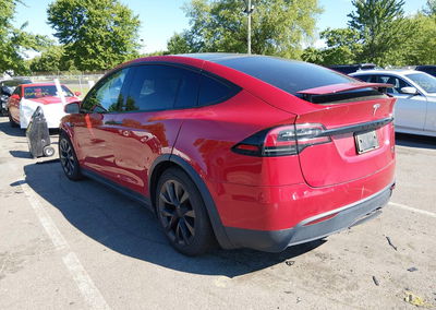 2022 Tesla Model X Plaid Tri Motor All-wheel Drive, пошкодження: Передня частина, Iaai лот 45241844, фото 3 з 14