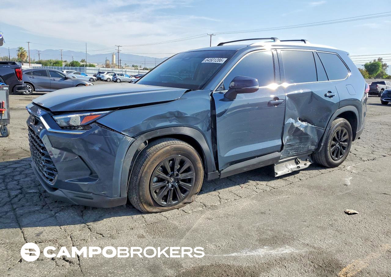 2024 Toyota Grand Highlander Hybrid Xle, Side damage, Copart lot 64501286