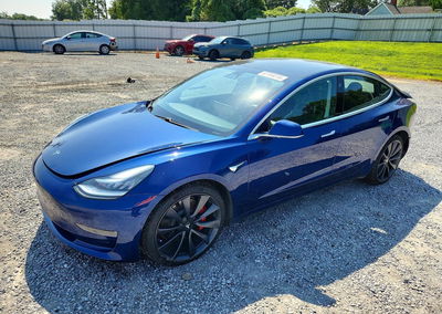 2020 Tesla Model 3, daño Trasero, Copart lote 67160276