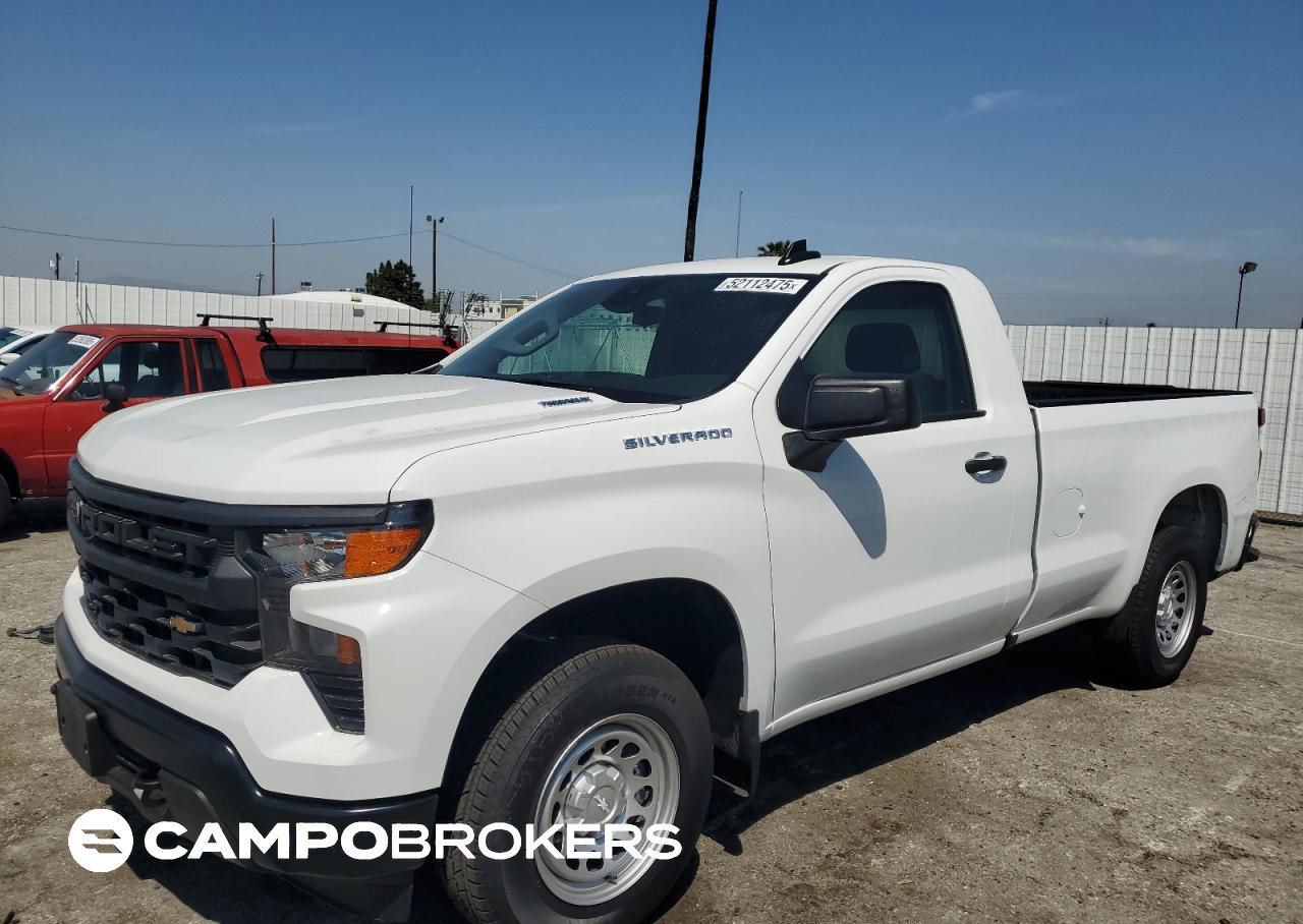 2025 Chevrolet Silverado C1500, daño Incendio, Copart lote 52112475
