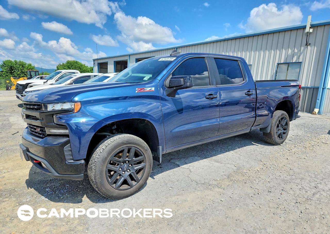 2021 Chevrolet Silverado K1500 Lt Trail Boss, Side damage, Copart lot 62426766