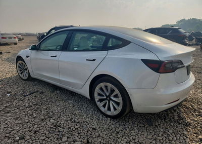 2021 Tesla Model 3, Front End damage, Copart lot 61072056, photo 2 of 6