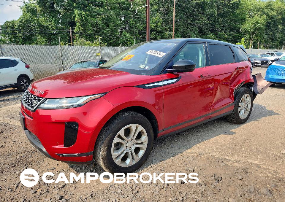 2020 Land Rover Range Rover Evoque S, daño Trasero, Copart lote 64769916