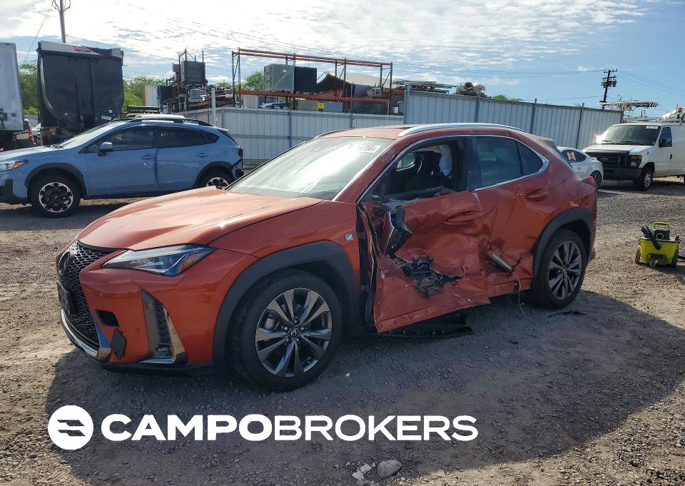 2019 Lexus Ux 200, daño Lateral, Copart lote 59384756