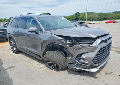 2025 Toyota Grand Highlander Hybrid Max Platinum, Front End damage, Copart lot 63395486, photo 4 of 6