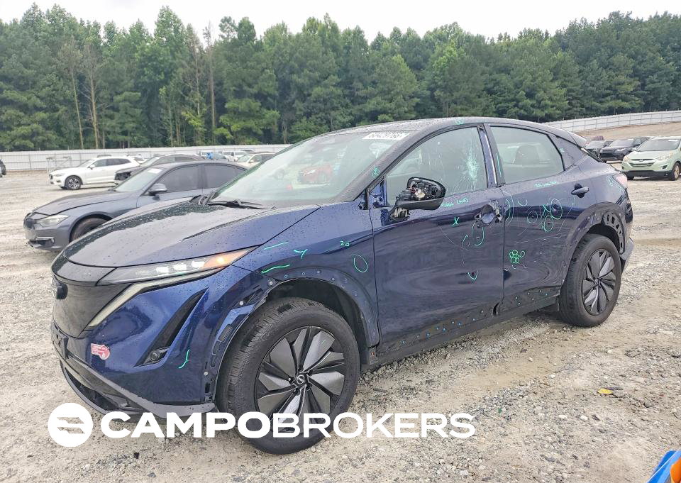 2023 Nissan Ariya Engage, Vandalism damage, Copart lot 60429766