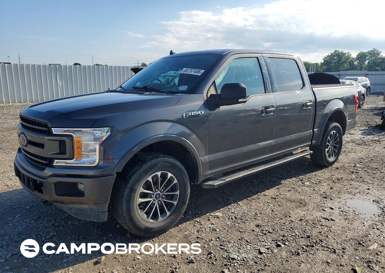 2020 Ford F150 Supercrew, daño Lateral, Copart lote 65757406