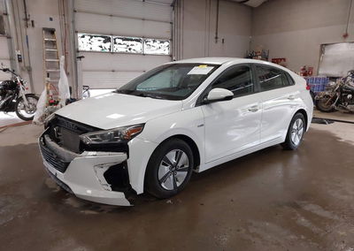 2019 Hyundai Ioniq Hybrid Blue, daño Frontal, Iaai lote 45724913, foto 2 de 6