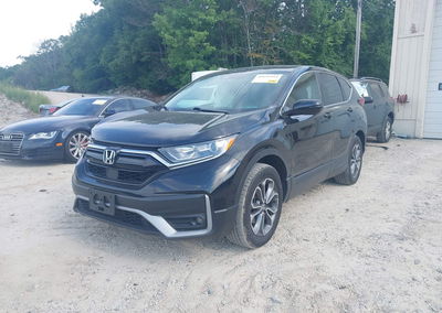 2021 Honda Cr-v Awd Ex, daño Frontal derecho, Iaai lote 45652954, foto 2 de 17