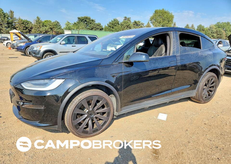 2022 Tesla Model X, daño Bajos, Copart lote 66450246