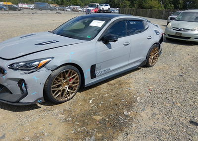 2022 Kia Stinger Gt2, Front & Rear damage, Iaai lot 45776653, photo 2 of 18