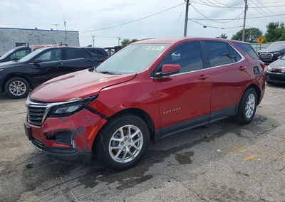 2023 Chevrolet Equinox Lt, daño Lateral, Copart lote 63876576