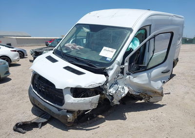 2019 Ford Transit-150, Left Front damage, Iaai lot 45649188, photo 2 of 6