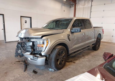 2021 Ford F-150 Lariat/xl/xlt, Front End damage, Iaai lot 45392386, photo 2 of 6