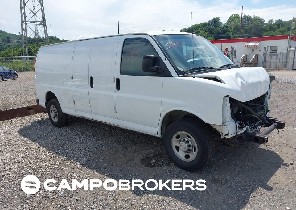 2020 Chevrolet Express Cargo Rwd 3500 Extended Wheelbase Wt, пошкодження: Передня частина, Iaai лот 42657202