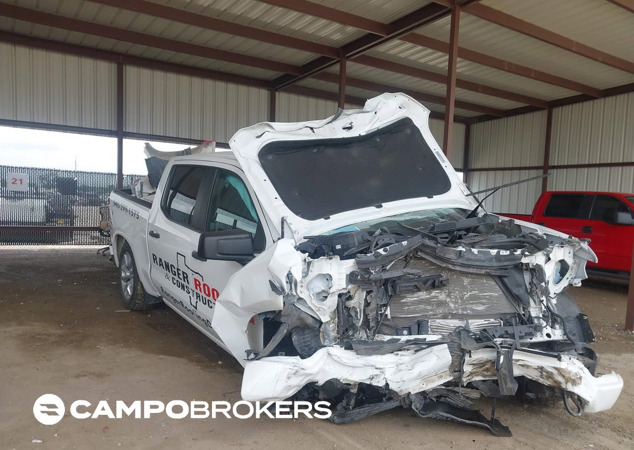 2022 Chevrolet Silverado 1500 2wd  Short Bed Custom, uszkodzenie: Przód, Iaai lot 45636475