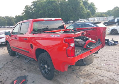 2021 Chevrolet Silverado 1500 4wd  Short Bed Custom, Rear damage, Iaai lot 45538529, photo 6 of 6