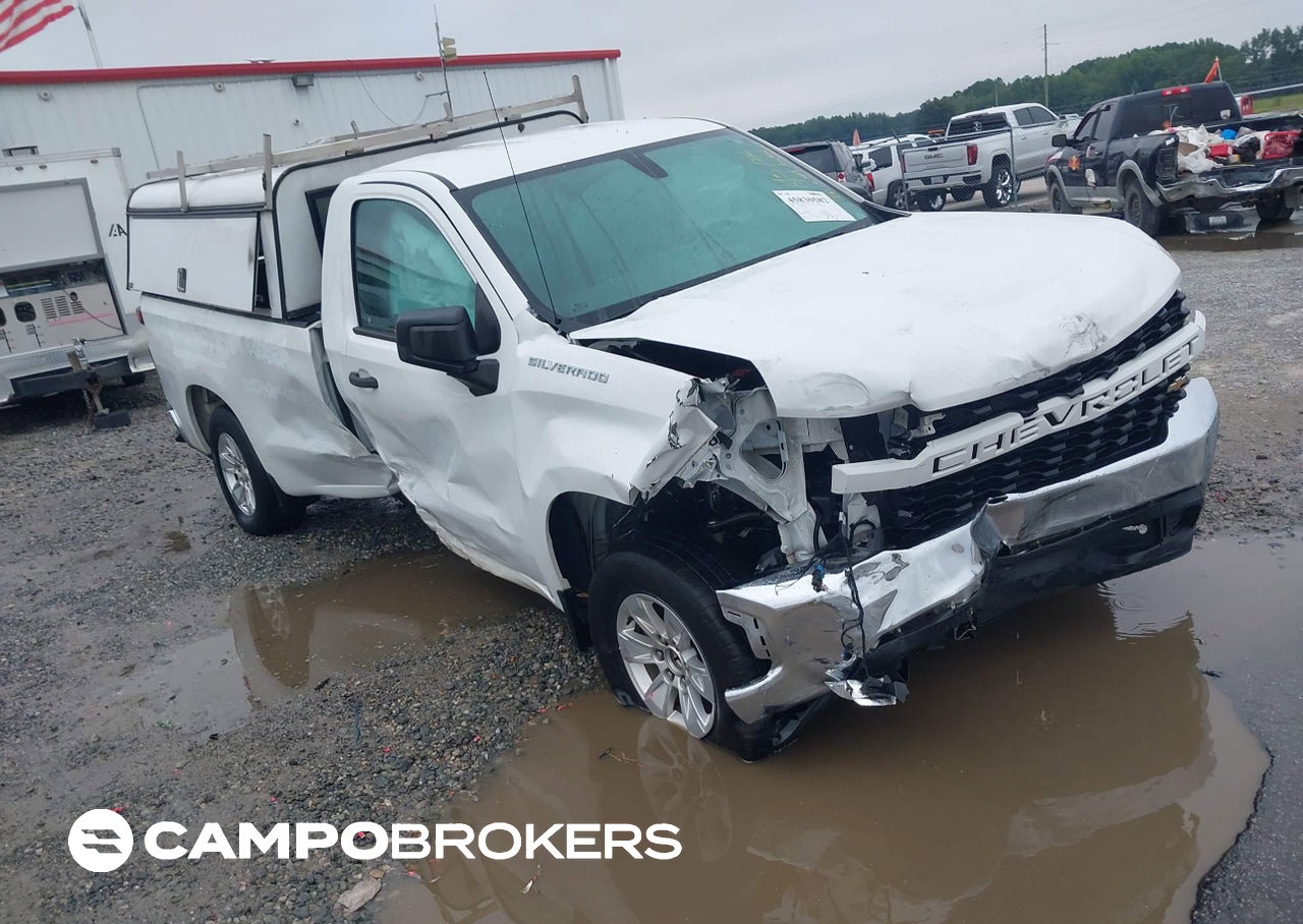2020 Chevrolet Silverado 1500 2wd  Long Bed Wt, daño Frontal, Iaai lote 45830582