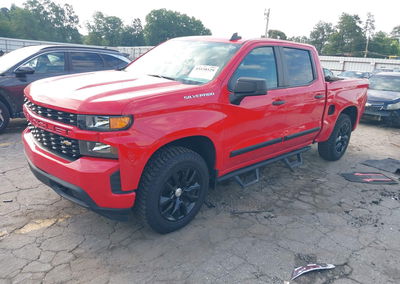 2021 Chevrolet Silverado 1500 4wd  Short Bed Custom, Rear damage, Iaai lot 45538529, photo 2 of 6