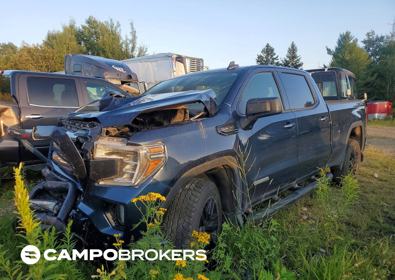 2020 Gmc Sierra K1500 Elevation, Front End damage, Copart lot 62786006