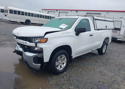 2020 Chevrolet Silverado 1500 2wd  Long Bed Wt, daño Frontal, Iaai lote 45830582, foto 2 de 6