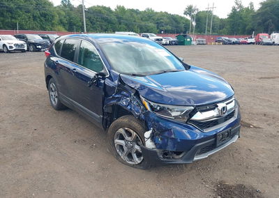 2019 Honda Cr-v Ex-l, Right Side damage, Iaai lot 45961092, photo 6 of 17