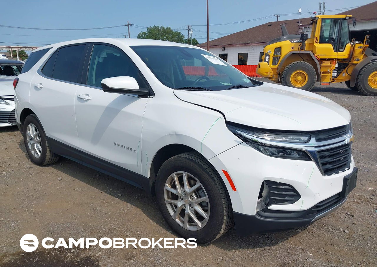 2022 Chevrolet Equinox Awd Lt, daño Frontal izquierdo, Iaai lote 45833217