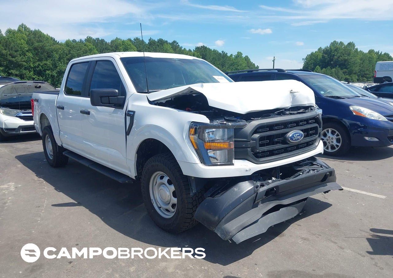 2023 Ford F-150 Xl, Front End damage, Iaai lot 45600512