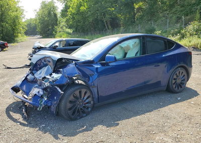 2024 Tesla Model Y, Front End damage, Copart lot 62465156