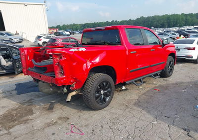 2021 Chevrolet Silverado 1500 4wd  Short Bed Custom, Rear damage, Iaai lot 45538529, photo 4 of 6