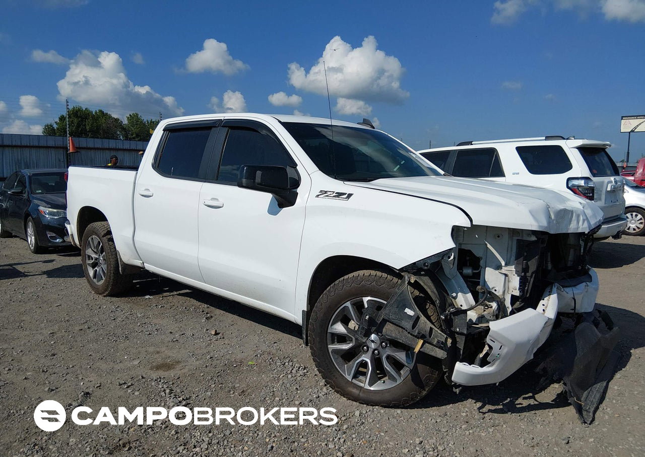 2021 Chevrolet Silverado 1500 4wd  Short Bed Rst, Front End damage, Iaai lot 45722199