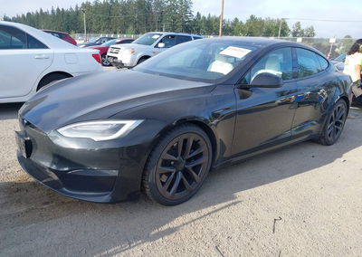 2021 Tesla Model S Long Range Dual Motor All-wheel Drive, пошкодження: Правий перед, Iaai лот 45902942, фото 2 з 6