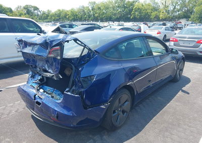2023 Tesla Model 3 Rear-wheel Drive, daño Trasero, Iaai lote 45850399, foto 4 de 6