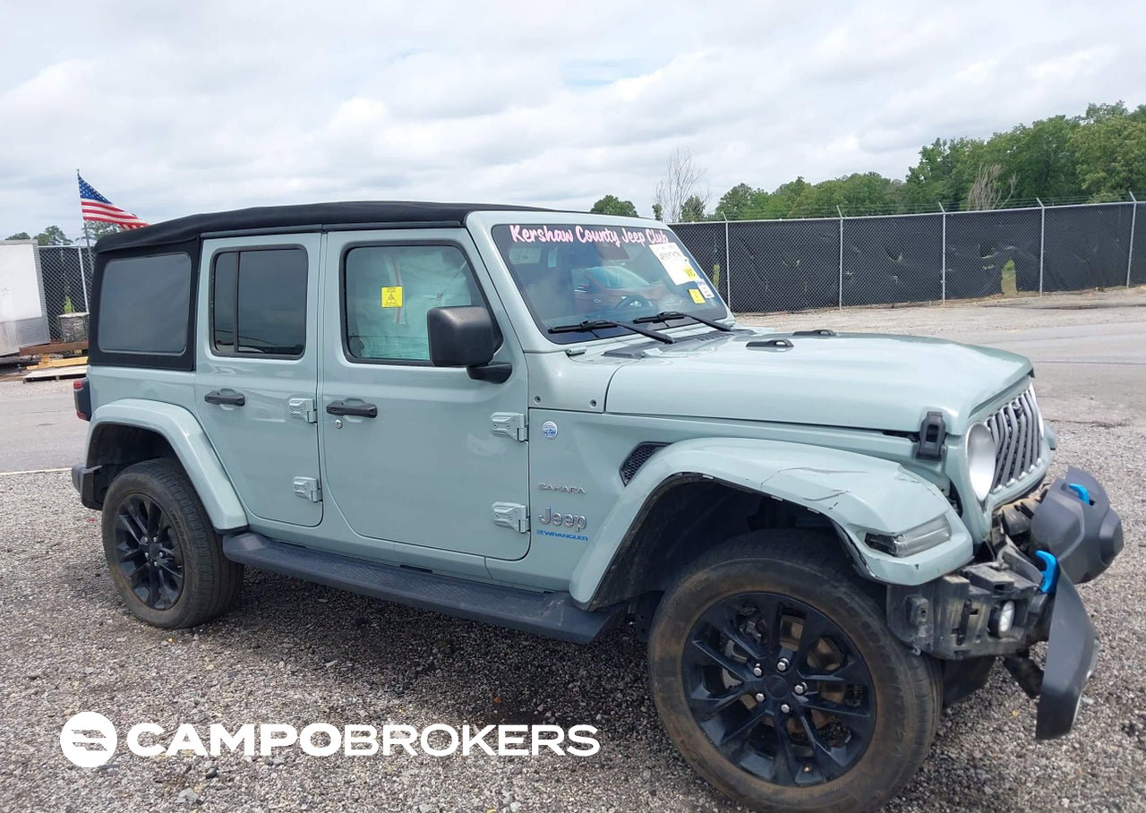 2024 Jeep Wrangler 4xe Sahara 4xe, daño Frontal, Iaai lote 45197078
