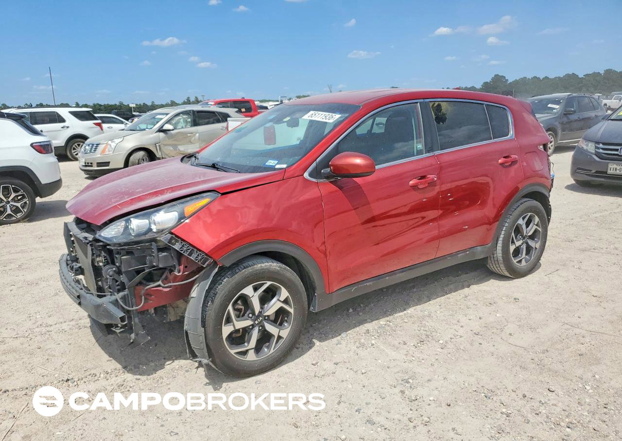2022 Kia Sportage Lx, daño Frontal, Copart lote 65111936