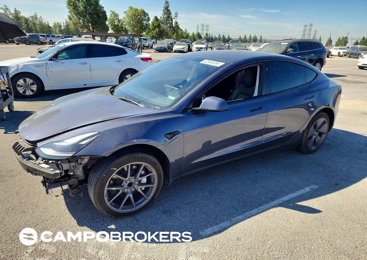 2023 Tesla Model 3, пошкодження: Передня частина, Copart лот 62650386