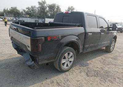 2019 Ford F-150 Platinum, Rear damage, Iaai lot 45823808, photo 4 of 6