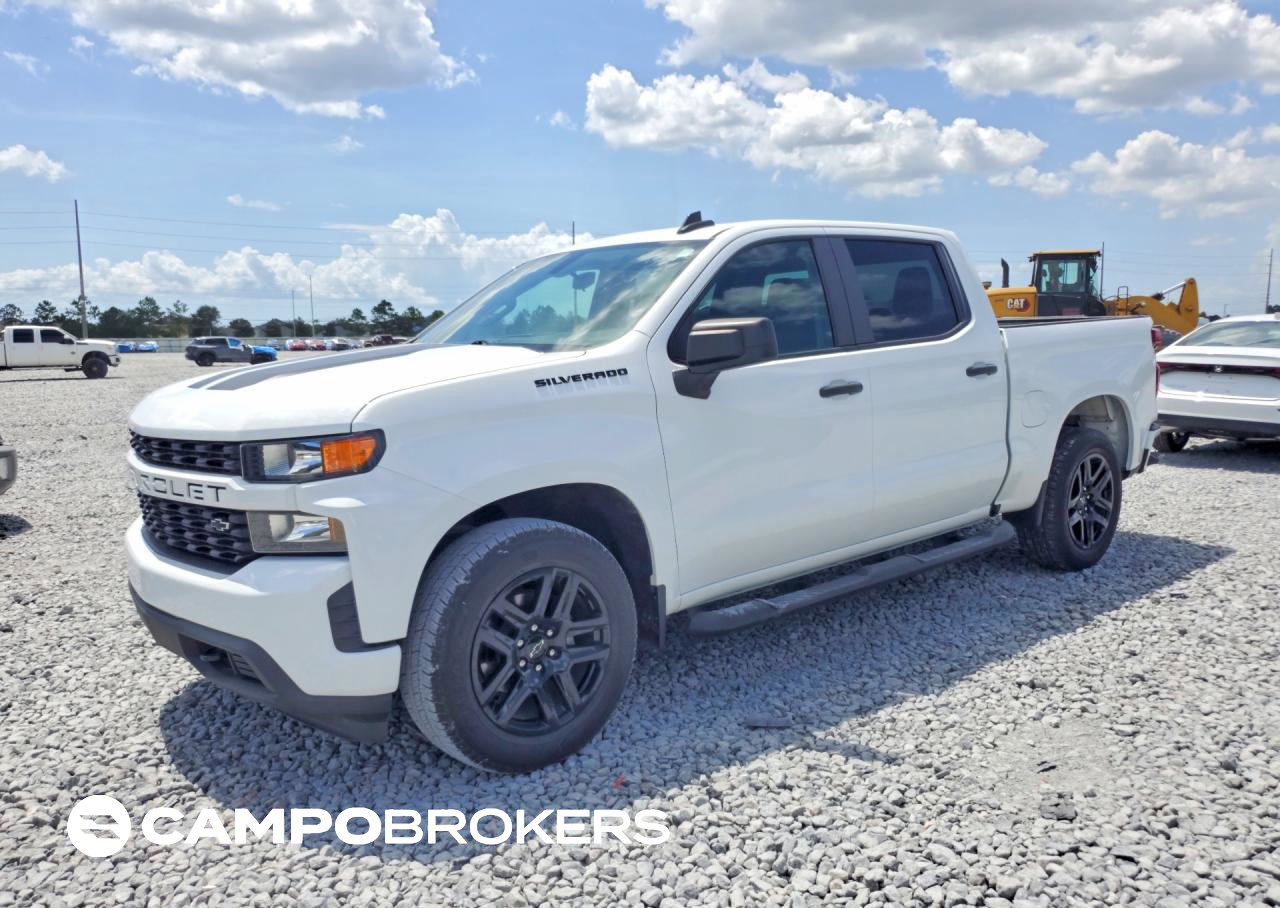 2021 Chevrolet Silverado C1500 Custom, daño Inundación, Copart lote 62020296