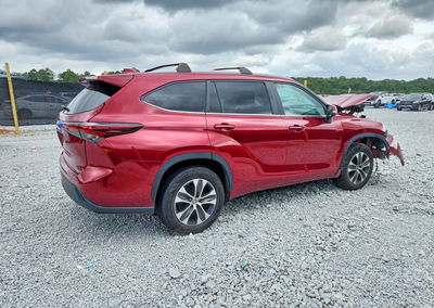 2024 Toyota Highlander Xle, daño Frontal, Copart lote 62128586, foto 3 de 6