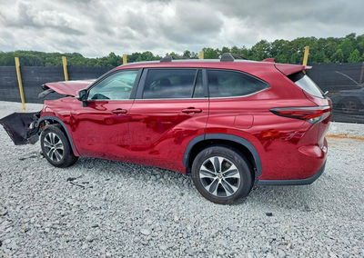 2024 Toyota Highlander Xle, daño Frontal, Copart lote 62128586, foto 2 de 6