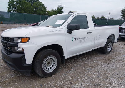 2020 Chevrolet Silverado 1500 2wd  Long Bed Wt, uszkodzenie: Przód, Iaai lot 45162142, zdjęcie 2 z 6